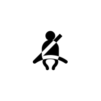 Varningslampa för ej fastspänt bilbälte